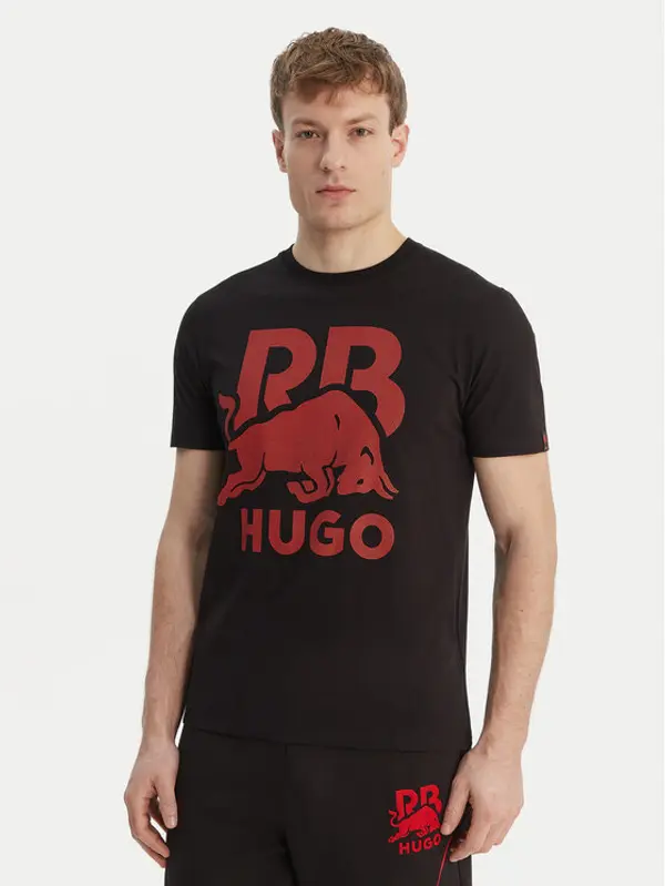 HUGO HUGO T-shirt Dlix_RB 50559696 Crna Regular Fit
