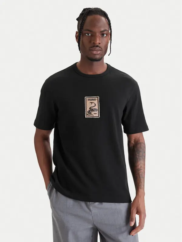 HUGO HUGO T-shirt Dobul 50558407 Crna Relaxed Fit