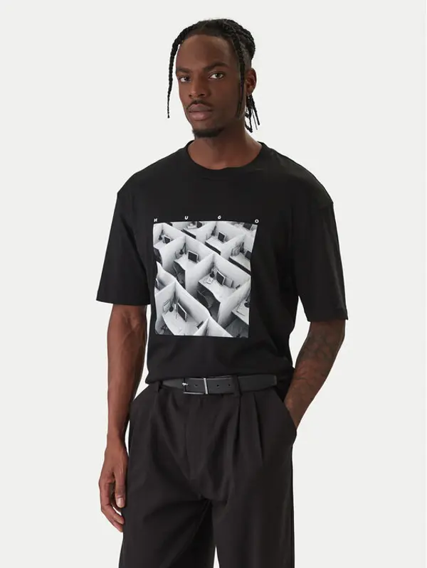 HUGO HUGO T-shirt Dodger 50553330 Crna Regular Fit