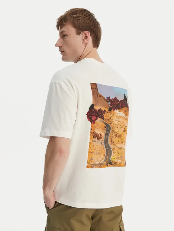 HUGO HUGO T-shirt Domans 50564642 Écru Oversize