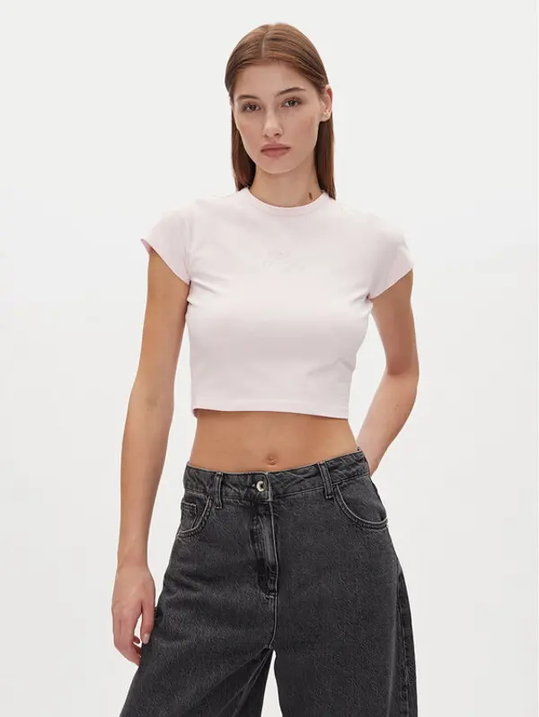 HUGO HUGO T-shirt Dome_B 50537247 Ružičasta Cropped Fit