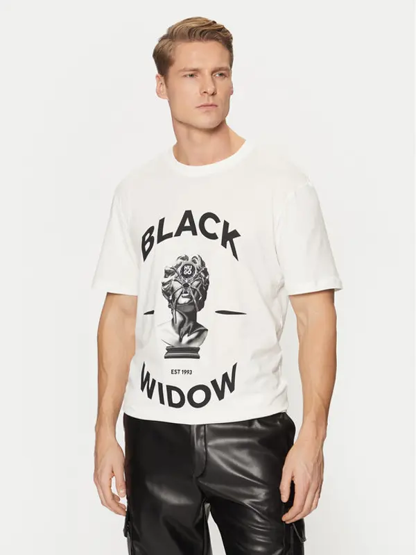HUGO HUGO T-shirt Dostalgi 50530684 Bež Relaxed Fit