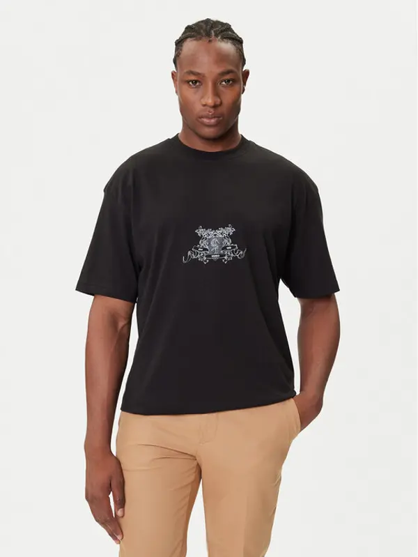 HUGO HUGO T-shirt Duarms 50542817 Crna Oversize