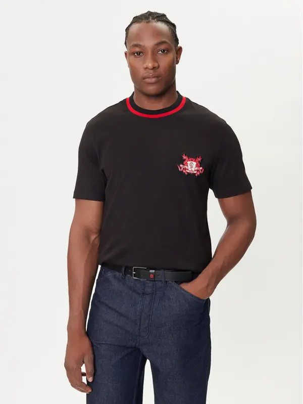 HUGO HUGO T-shirt Dugbytee 50542957 Crna Relaxed Fit