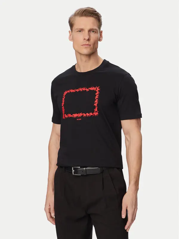 HUGO HUGO T-shirt Duhorse 50557684 Crna Regular Fit