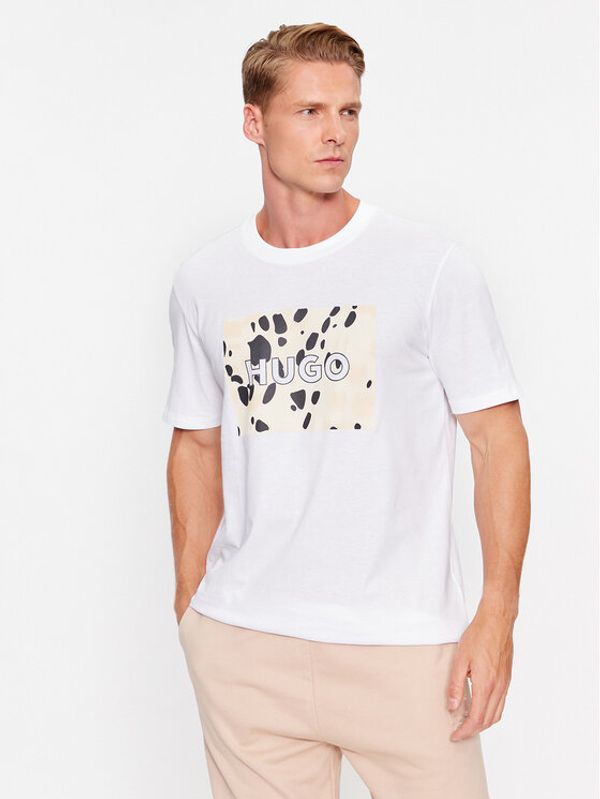 Hugo Hugo T-shirt Dulive 50498220 Bijela Regular Fit