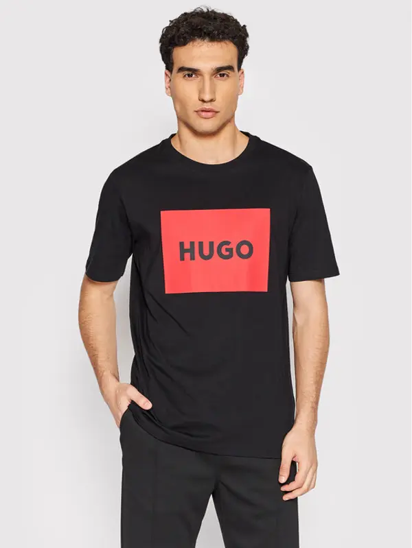 HUGO Hugo T-shirt Dulive222 50467952 Crna Regular Fit