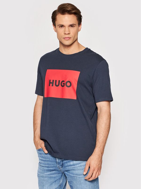 Hugo Hugo T-shirt Dulive222 50467952 Tamnoplava Regular Fit