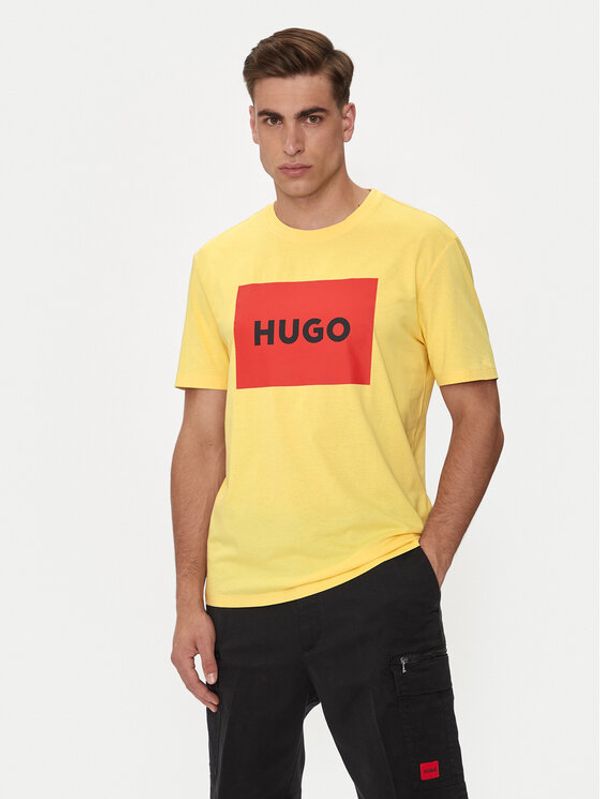 Hugo Hugo T-shirt Dulive222 50467952 Žuta Regular Fit