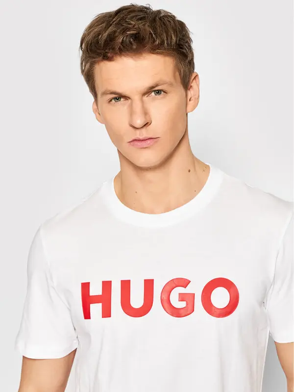 HUGO Hugo T-shirt Dulivio 50467556 Bijela Regular Fit