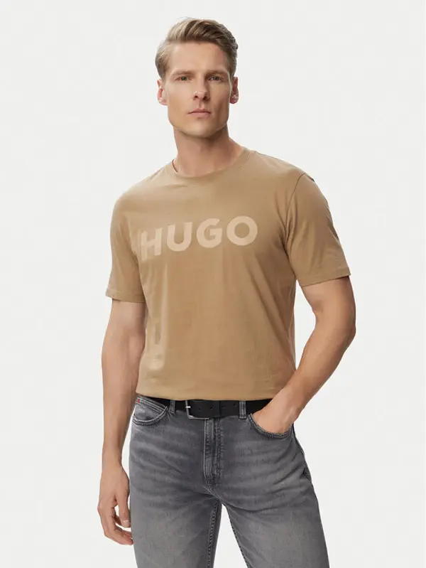 HUGO HUGO T-shirt Dulivio 50467556 Crna Regular Fit