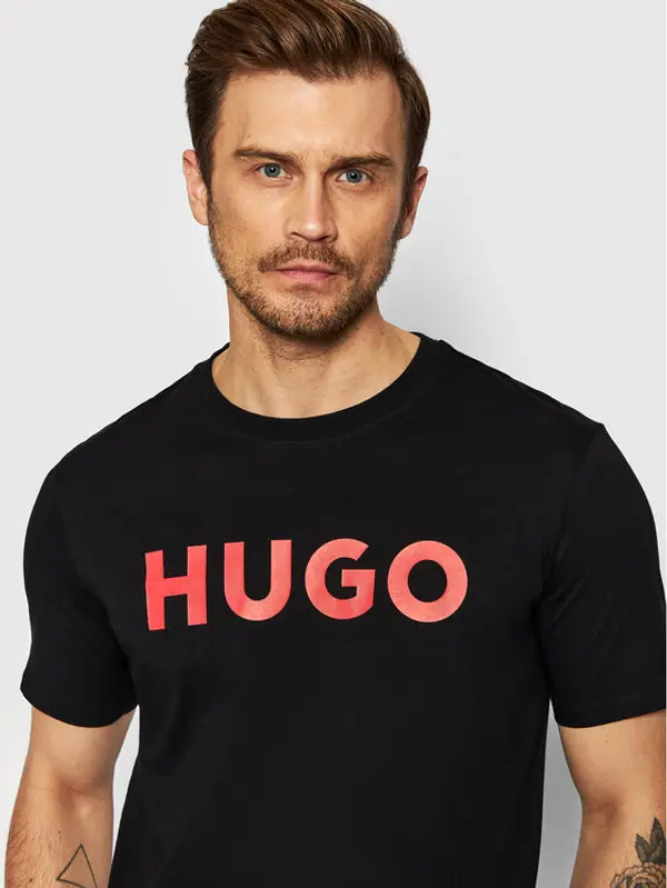 HUGO Hugo T-shirt Dulivio 50467556 Crna Regular Fit