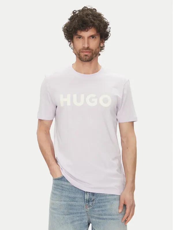 HUGO HUGO T-shirt Dulivio 50467556 Ljubičasta Regular Fit