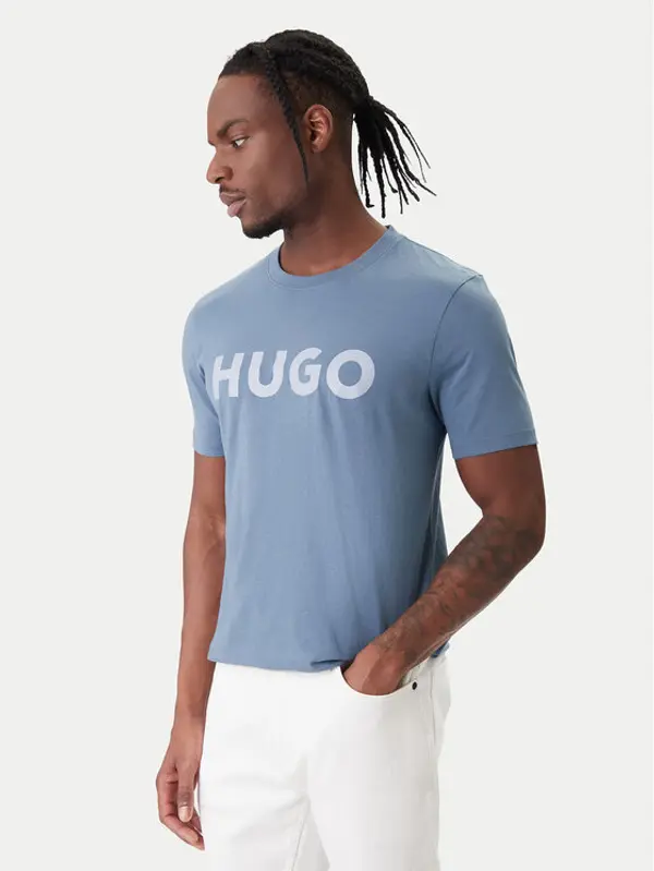 HUGO HUGO T-shirt Dulivio 50467556 Plava Regular Fit