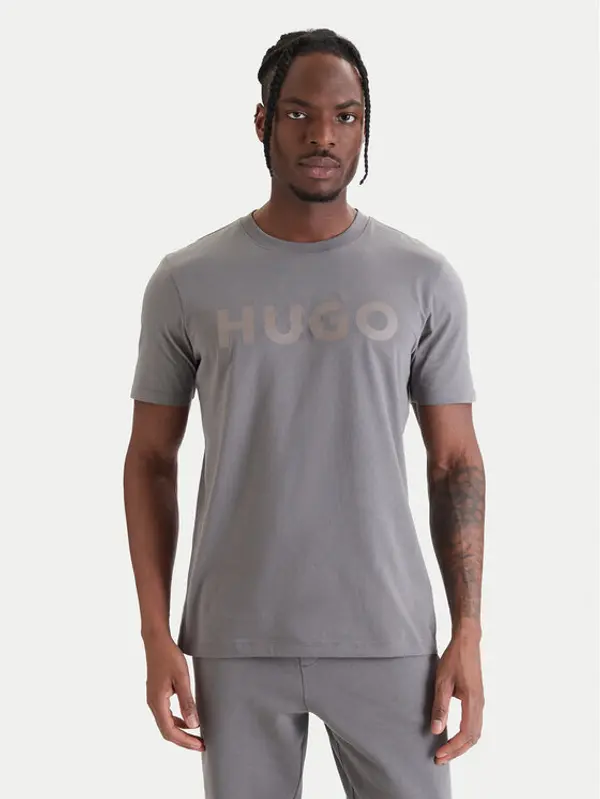 HUGO HUGO T-shirt Dulivio 50467556 Siva Regular Fit