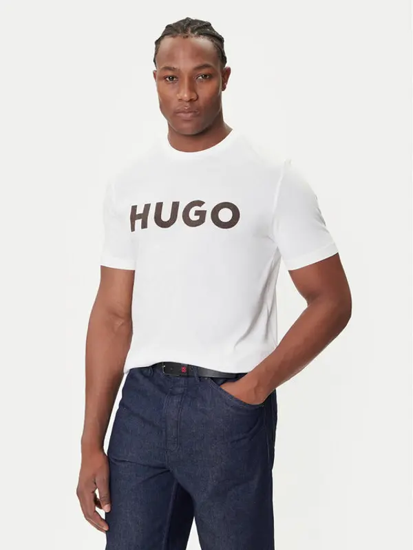 HUGO HUGO T-shirt Dulivio 50542737 Écru Regular Fit