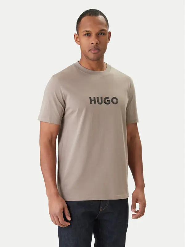 HUGO HUGO T-shirt Dumeo 50557437 Bež Regular Fit