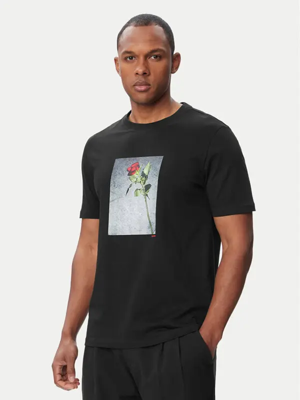 HUGO HUGO T-shirt Durose 50564130 Crna Regular Fit