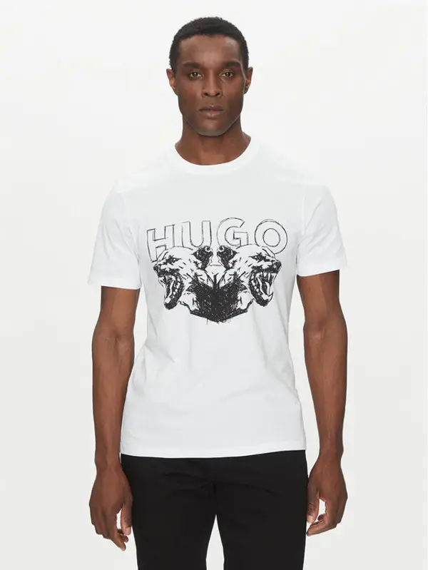 HUGO HUGO T-shirt Durro 50538257 Bijela Regular Fit
