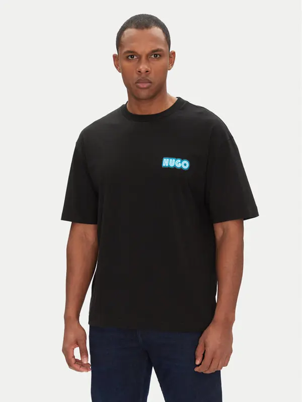 HUGO HUGO T-shirt Duwood 50538512 Crna Relaxed Fit