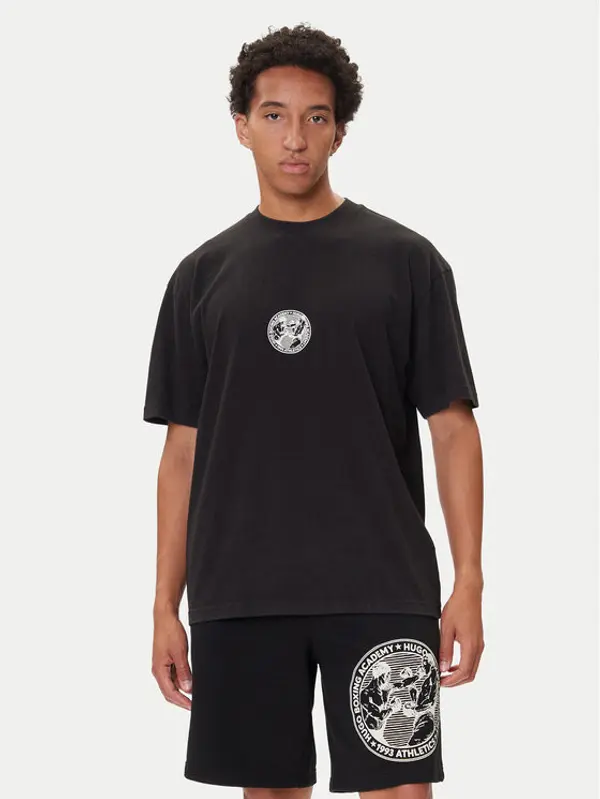 HUGO HUGO T-shirt Dwresto 50542366 Crna Regular Fit