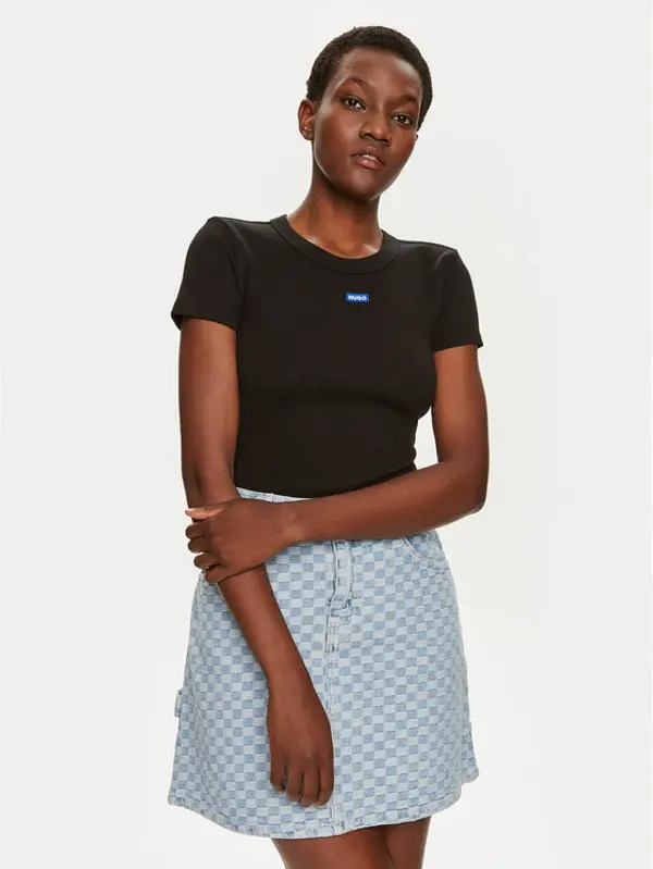 HUGO Hugo T-shirt Easy 50523924 Crna Slim Fit