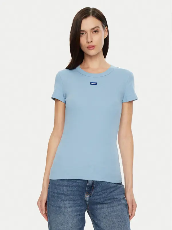 HUGO HUGO T-shirt Easy 50523924 Plava Slim Fit