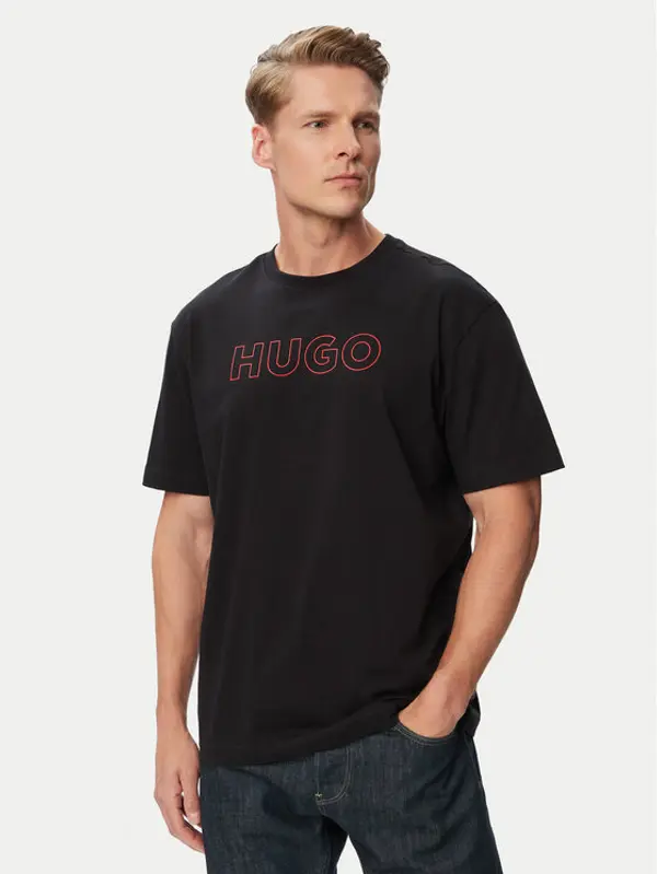 HUGO HUGO T-shirt Ezra 50566114 Crna Regular Fit