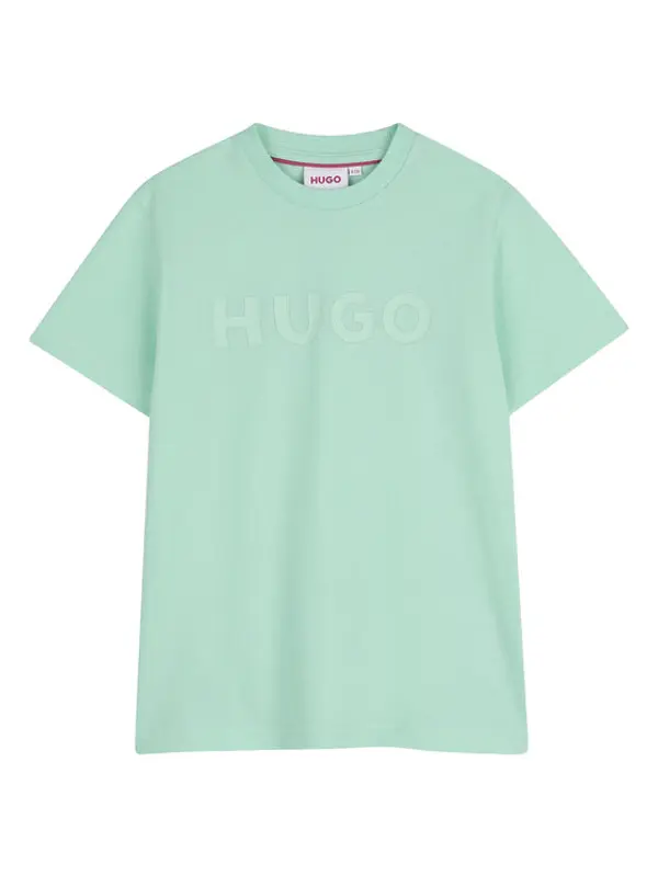 HUGO HUGO T-shirt G01014 S Zelena Regular Fit