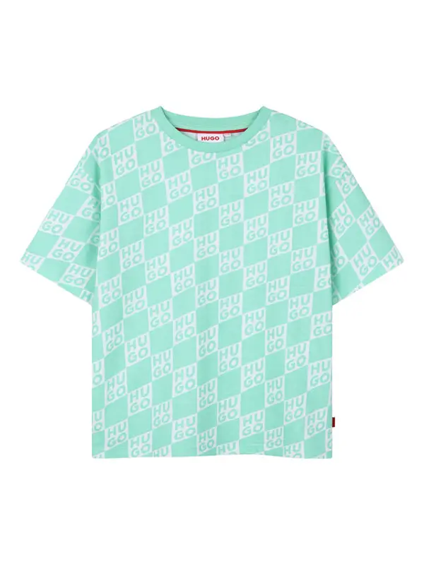 HUGO HUGO T-shirt G01022 D Zelena Loose Fit