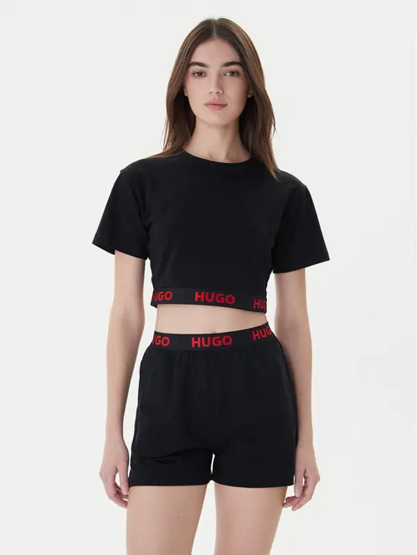 HUGO Hugo T-shirt Logo 50520497 Crna Relaxed Fit