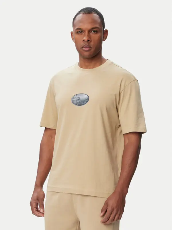 HUGO HUGO T-shirt Nadero 50566032 Bež Regular Fit