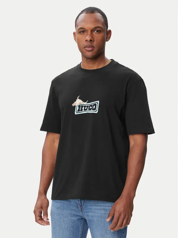 HUGO HUGO T-shirt Nadero 50566032 Crna Regular Fit
