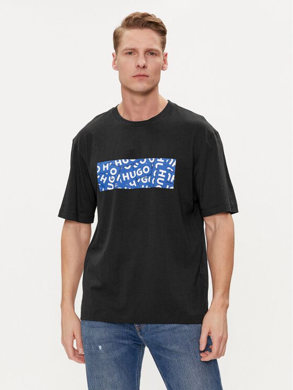 Hugo Hugo T-shirt Nalayo 50515203 Crna Regular Fit