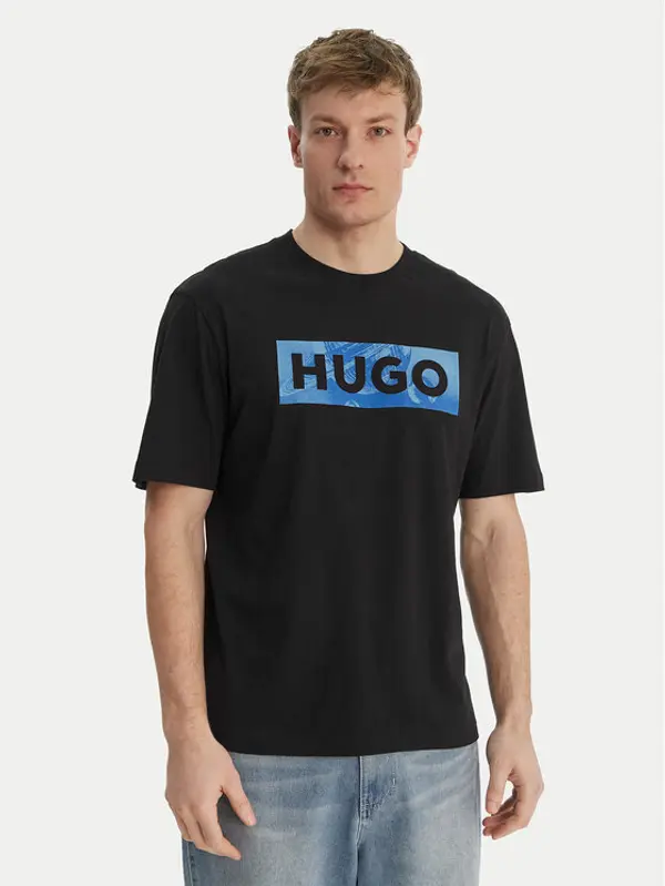 HUGO HUGO T-shirt Nalien 50560060 Crna Regular Fit