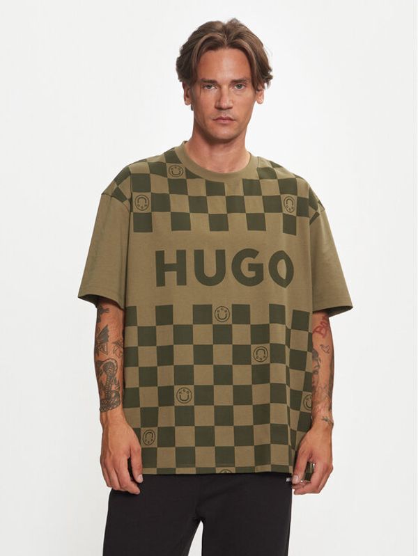 Hugo Hugo T-shirt Narliparo 50517942 Zelena Loose Fit