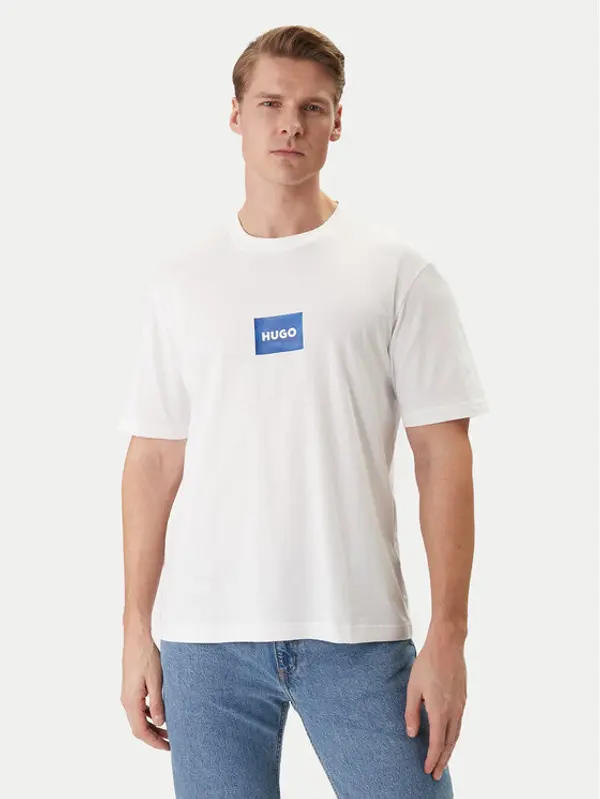 HUGO HUGO T-shirt Nayonix 50554382 Bijela Regular Fit