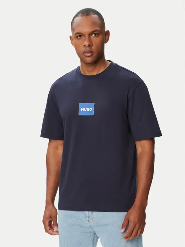 HUGO HUGO T-shirt Nayonix 50554382 Tamnoplava Regular Fit