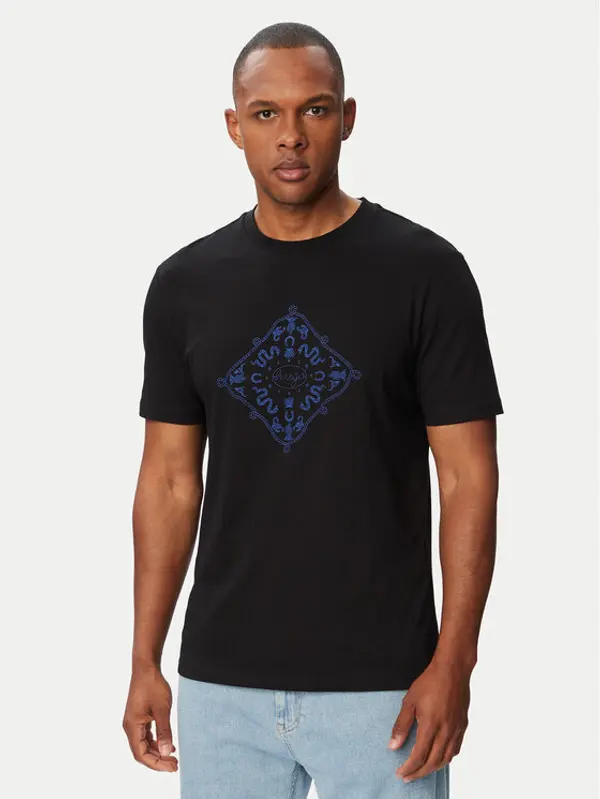 HUGO HUGO T-shirt Nerberri 50572760 Crna Regular Fit