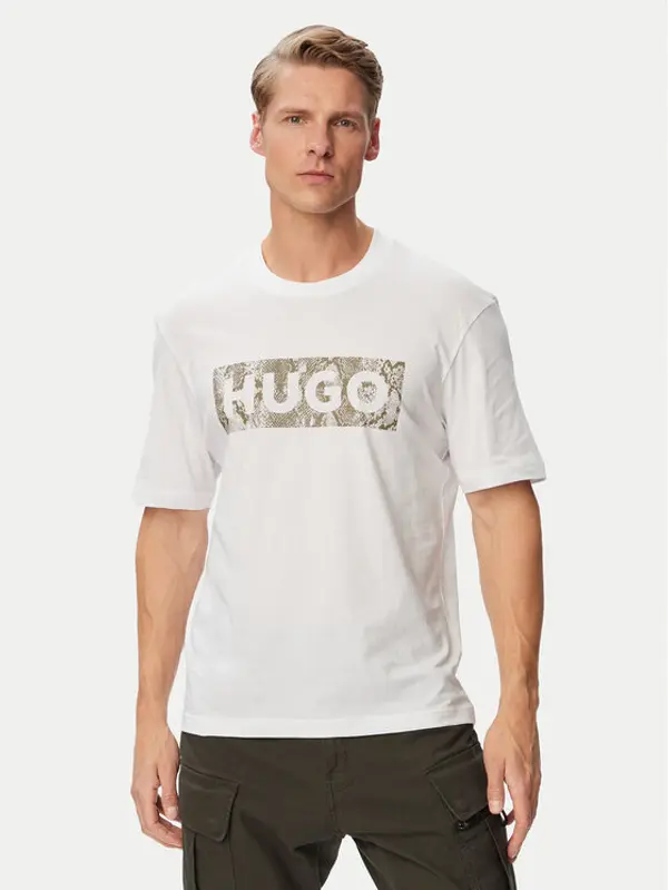 HUGO HUGO T-shirt Nerpient 50566041 Bijela Regular Fit