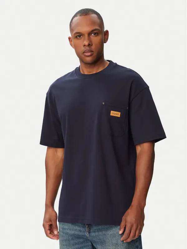 HUGO HUGO T-shirt Nevado 50564045 Tamnoplava Loose Fit