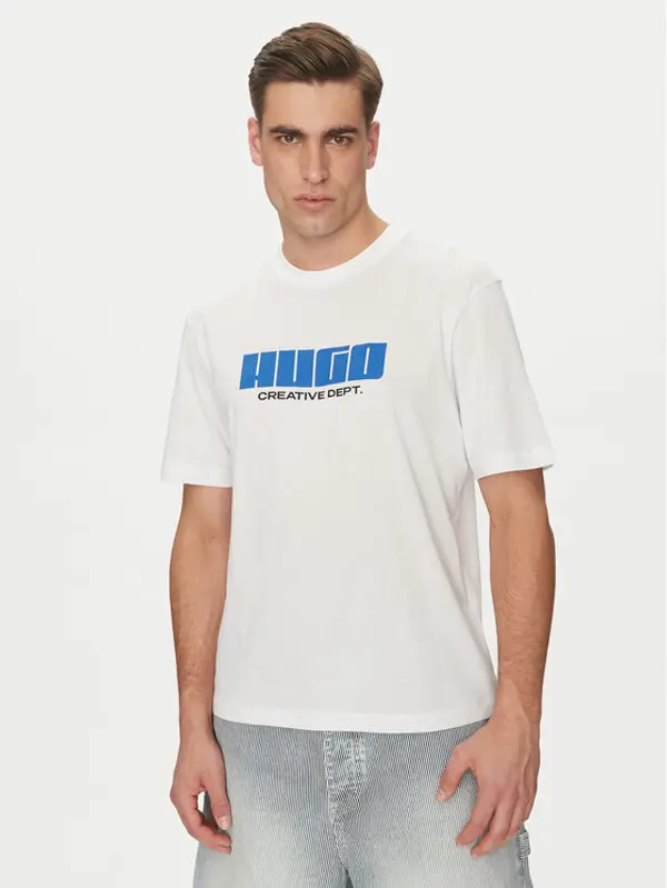 HUGO HUGO T-shirt Newromi 50542934 Bijela Regular Fit