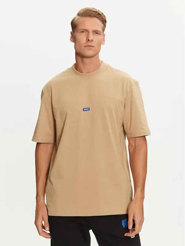 HUGO Hugo T-shirt Nieros 50509991 Bež Regular Fit