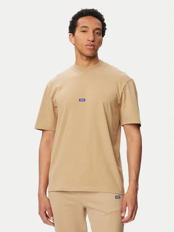HUGO Hugo T-shirt Nieros 50509991 Bež Regular Fit