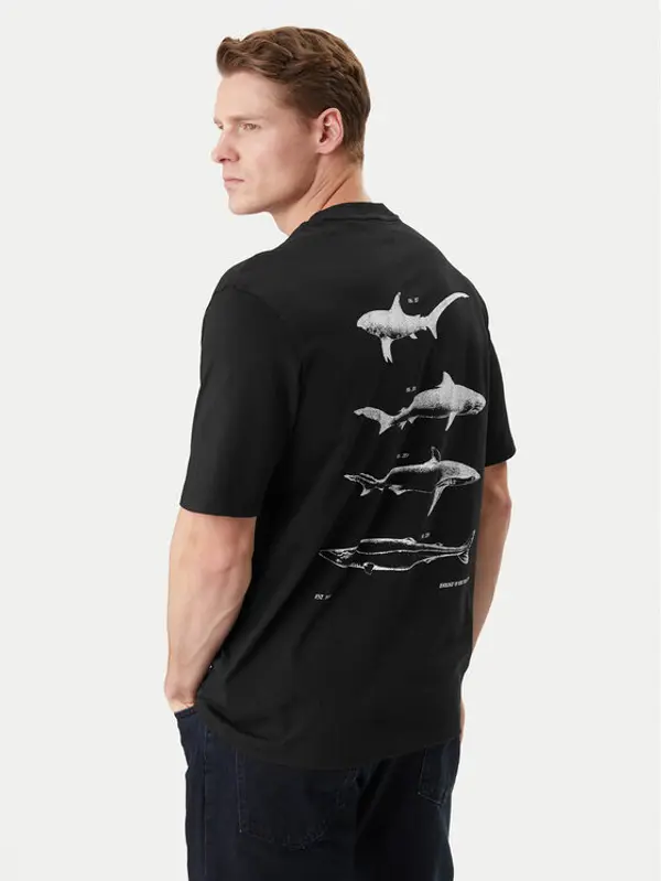 HUGO HUGO T-shirt Nofishix 50554370 Crna Regular Fit