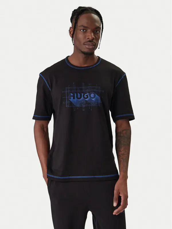 HUGO HUGO T-shirt Nothal 50553498 Crna Regular Fit