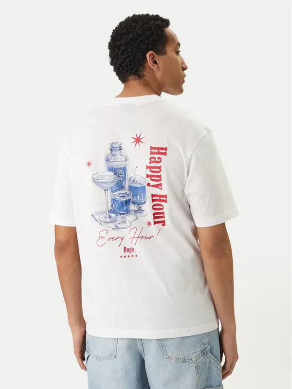 HUGO HUGO T-shirt Nucavo 50560040 Bijela Regular Fit