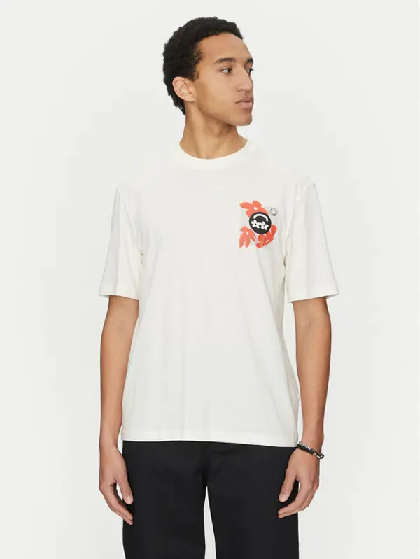 HUGO HUGO T-shirt Nufloro 50533387 Bijela Regular Fit