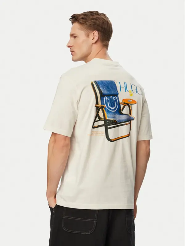HUGO HUGO T-shirt Nulaxo 50560093 Bijela Regular Fit