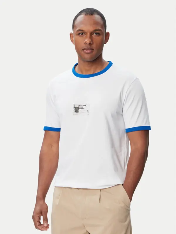 HUGO HUGO T-shirt Nurangler 50566025 Bijela Sharp Fit